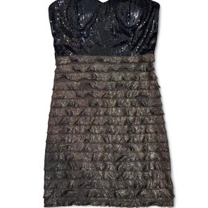 F21 Black and Gold mini Dress